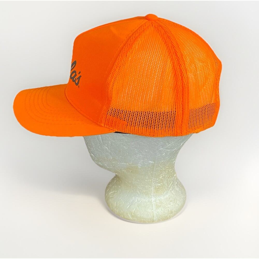 Cabelas Hat Cap Mesh Trucker Hunting Sports Outdoors Orange - Picture 2 of 7